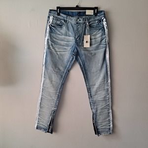 MNML Blue Slim Straight Jeans